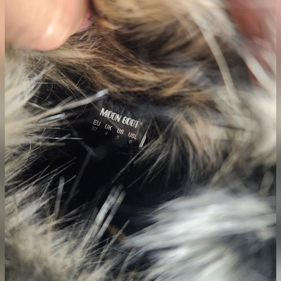 Moon Boot Monaco High White Faux Fur Snow Boots Women EU37 / US5 (Fits 6-6.5) - Picture 10 of 14